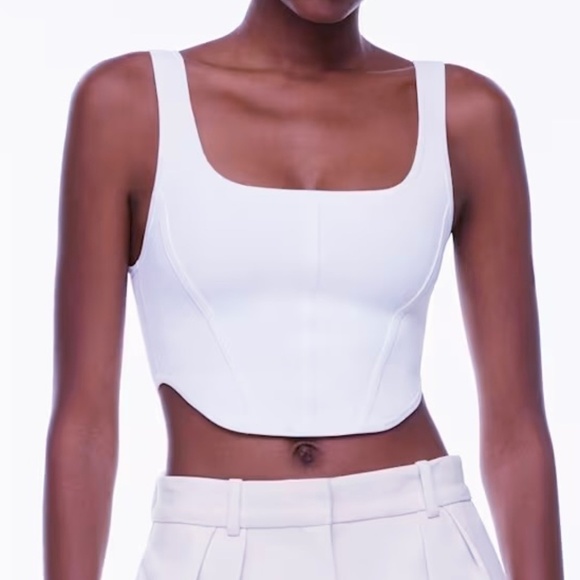 Wilfred by Aritzia | Contour Square Neck Knit Tank – Light Blue - Picture 1 of 6